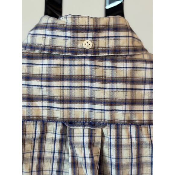 Faconnable Men's Plaid Short Sleeve Button-up Shirt - PRELOVED - Size M - Picture 7 of 8